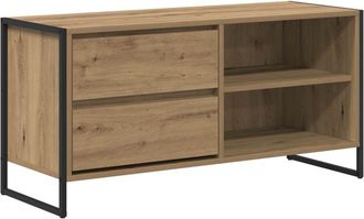 vidaXL Gabinete De Tv Con Caj&oacute;n Roble Artesanal 100 X 36 X 49,5 Cm Vidaxl