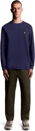Lyle & Scott Plain Long Sleeve T-Shirt in Navy at Nordstrom, Size Xx-Large
