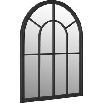 vidaXL Garden Mirror Black 60x45 cm Iron for Outdoor Use vidaXL