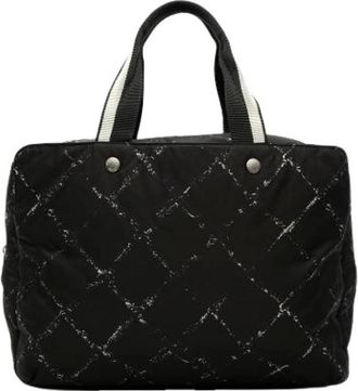 Chanel Borsa Weekender Vintage in Nylon Pre-owned - - Pre-owned - Donna - Nero - ONE SIZE