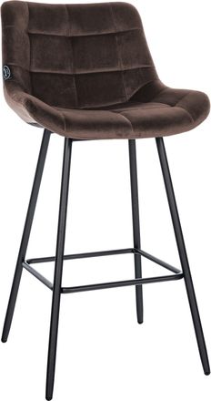 Clp Clp - Taburete De Bar Weston Marr&oacute;n Terciopelo