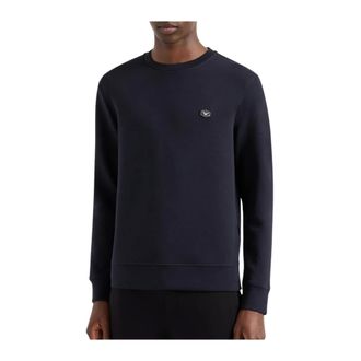 Emporio Armani Heren, Sweatshirts & Hoodies, Blauw, Maat: XL Katoen