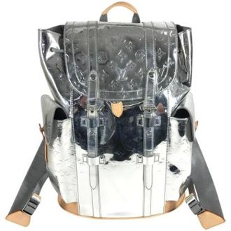 Louis Vuitton unisex, Pre-owned, Grijs, Maat: ONE Size Leer