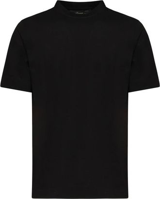 Giuliano Galiano Zwarte katoenen T-shirts en polos - Heren - T-shirts - Zwart - L - Katoen - Tops
