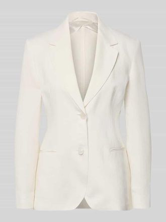 Max Mara Regular Fit Longblazer aus reinem Leinen Modell BELLO in Offwhite, Gr&ouml;&szlig;e 38