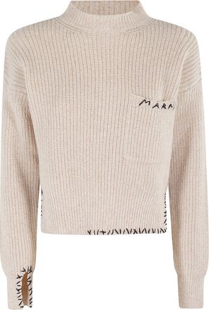 Marni Light Pink Wool Knitwear