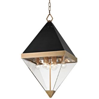 Hudson Valley Lighting Coltrane L&aacute;mpara Colgante De 8 Luces Lat&oacute;n, Acr&iacute;lico