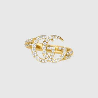 Gucci GG Marmont Crystal Ring, Crystals, Crystals