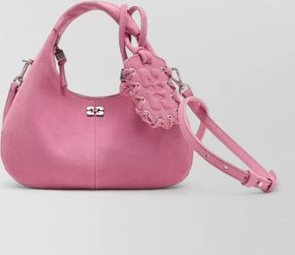 Ganni hobo mini polyester shoulder bag