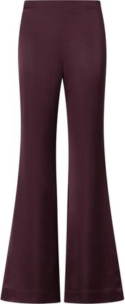 Pinko Pinolo Satijnen Broek - Dames - Wijde Broeken - Rood - XS - Satijn - Broeken