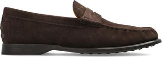 Tod's Suede Loafers - Heren - Loafers - Bruin - 42 1/2 EU - Su&egrave;de - Schoenen