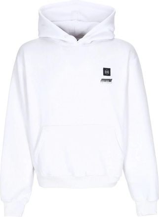 Dolly Noire Witte Mambo Mix Hoodie met Kangoeroezak - Heren - Hoodies - Wit - XL - Katoen - Hoodies & sweatvesten