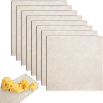 OEM Allecto Plus - Juego De 8 Piezas De Gasa De Algod&oacute;n Para Filtrar Leche Vegetal Y Alimentos - Herramienta De Cocina Reutilizable E Ideal