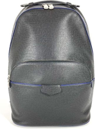 Louis Vuitton Ardoise Bicolor Black Blue Taiga Leather Backpack (Pre-Owned)