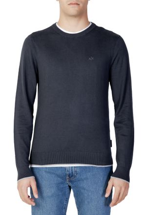 A|X Armani Exchange Mens Crew Neck Sweater 3h1m22 1j5mz - Dark Grey Cotton - Size X-Small