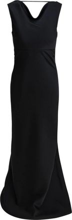 Semper Lange Uitlopende Jurk - Dames - Avondkleed - Zwart - XS - Kleedjes
