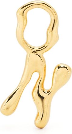 Maria Black Fluent letter N charm - women - Gold Plated Silver - One Size