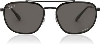 Ray-Ban RB3708 Asian Fit Polarized 002/K8 Mens Sunglasses Black Size 56