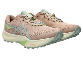 Asics Womens Fuji Lite 6 Shoes In Pale Apricot/lichen Rock