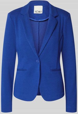 Ichi Slim Fit Blazer aus Viskose-Mix Modell KATE LUMINA in Blau, Gr&ouml;&szlig;e XXL