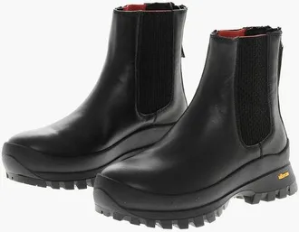 Woolrich Carrion Sole HIKING Leather Chelsea Booties size 39,5