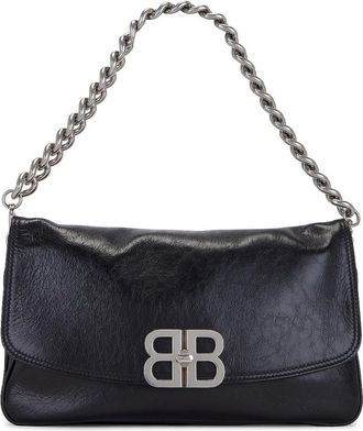 Balenciaga Medium BB Soft Flap Leather Shoulder Bag
