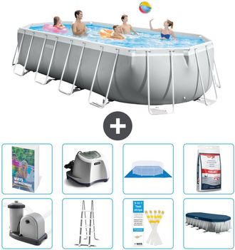 Intex Piscina Prism Frame Oval - 610x305x122 Cm - 9-piezas S649