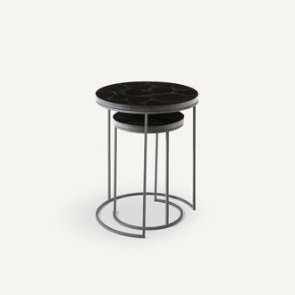 AM.PM Set van 2 bijzettafels agaat Anaxim&egrave;ne