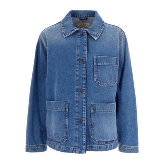 Max Mara Denim Jackets, female, Blue, Size: 2XS Denim Jackets