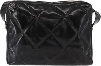 Chanel Pre-owned Vintage Cross Body Bag - Dames - Vintage Schoudertas - Zwart - ONE Size - Leer - Vintage