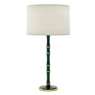 Ballard Designs Iris Table Lamp - Green/Brass - Ballard Designs
