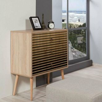 Dmora Cajonera Nebula, C&oacute;moda Multiusos, C&oacute;moda De Dormitorio, Gabinete Con Cajones, 80x40h90 Cm, Roble, Con Embalaje Reforzado - Dmora