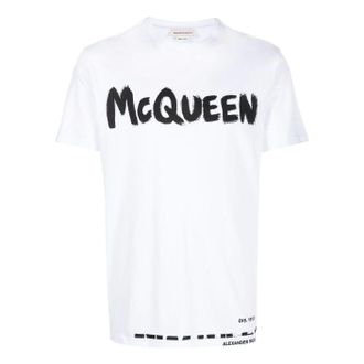Alexander McQueen Graffiti T-Shirt White 622104-QTZ57-0900