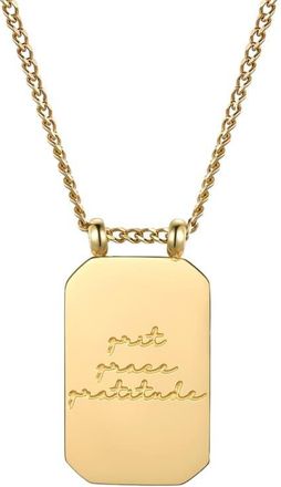 Mantra Grit Grace Gratitude - Necklace in Yellow Gold at Nordstrom