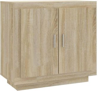 vidaXL Sideboard Sonoma Oak 80x40x75 cm Engineered Wood Vidaxl
