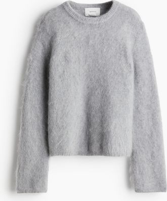H&M Pullover aus Mohairmix - Grau