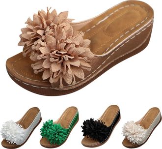 Generic Womens Recovery Sandals with Comfortable Plantar Fasciitis Arch Support Orthotic Open Toe Sport Sliders Breathable Comfortable Slip On Sandals Arch Su