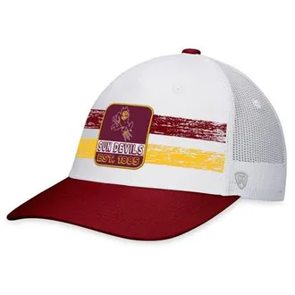 Top of the World Mens Top of the World White/Maroon Arizona State Sun Devils Retro Fade Snapback Hat at Nordstrom