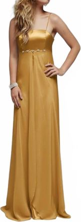 Milano Formals Silken Symphony Gown In Gold