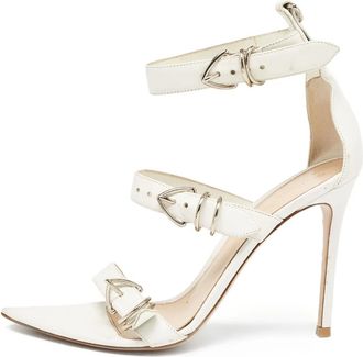 Gianvito Rossi Sandali con tacco a stiletto 100mm - Bianco