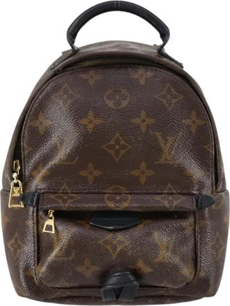 Louis Vuitton Palm Springs Backpack Monogram Canvas Brown Canvas Backpack Bag (Pre-Owned)