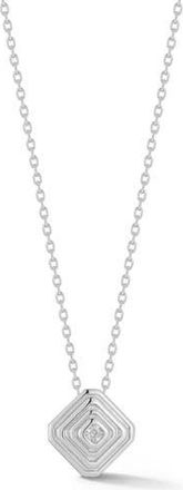 Glaze Jewelry Cubic Zirconia Diamond Pendant Necklace in Silver at Nordstrom Rack