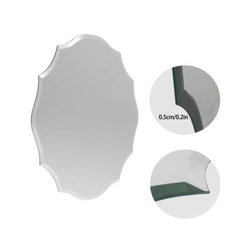 OEM Espejo De Pared, Dise&ntilde;o Floral Antiguo, Borde Biselado Grueso, Grande