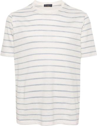 Paul & Shark Beige Linnen Casual Shirt met Lange Mouwen - Heren - T-shirts - Beige - XL - Linnen - Tops
