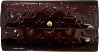 Louis Vuitton Pre-owned Wallets, female, Purple, Size: ONE SIZE Pre-owned Vernis Long Wallet (Bi-fold)