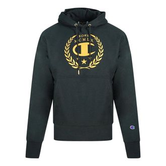 Champion Heren Rome Logo Hoodie (Zwart)