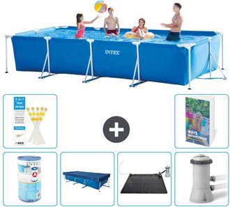 Intex Piscina Con Estructura Rectangular - 450x220x84 Cm - 7-piezas S97