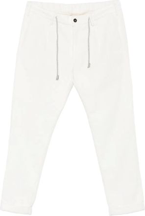Eleventy Broek met trekkoord - Wit