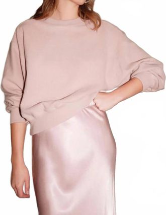 Nation Ltd Autumn Brushed Sweatshirt In Whisper