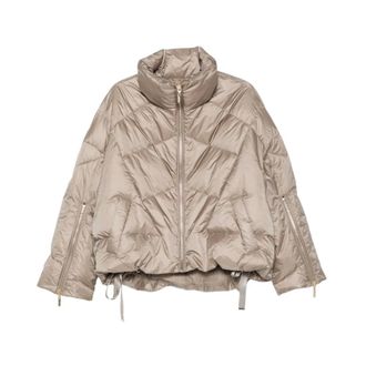 Twinset Jassen, Dames, Beige, M, Gewatteerde Jas